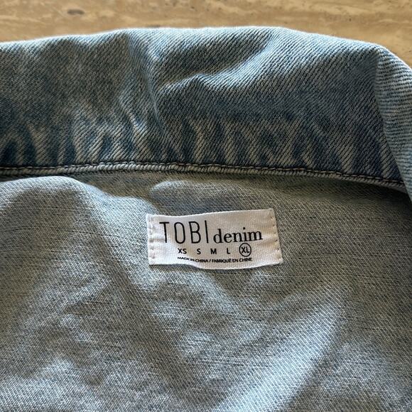 Toni Denim Frayed Design Jean Jacket Lightwash Y19 - Picture 3 of 10